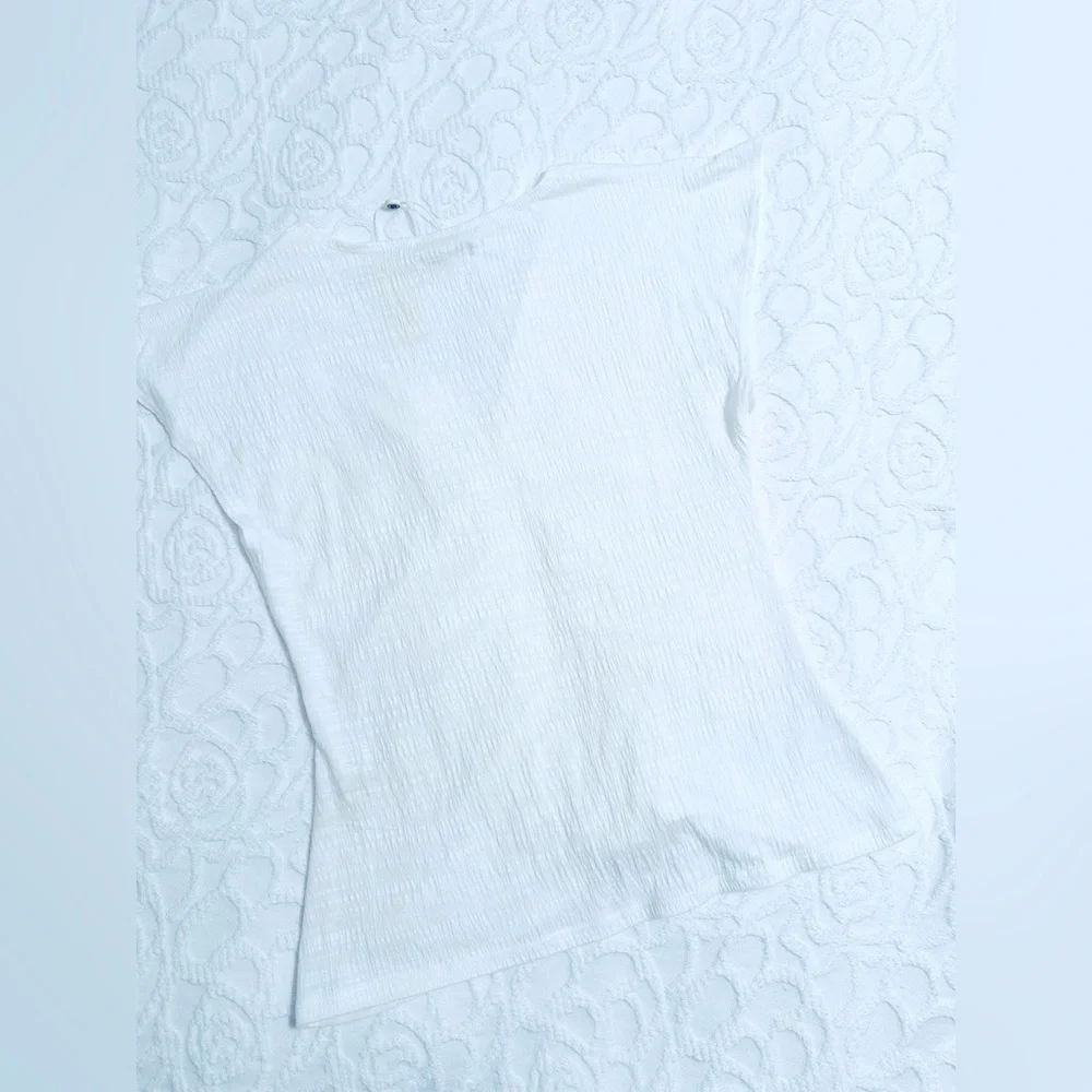 White Ruched Top - Picture 2 of 4